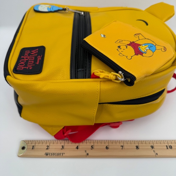 Disney Winnie The Pooh Backpack NEW Yellow Faux Leather Mini Honey Pot Coin - Picture 13 of 14